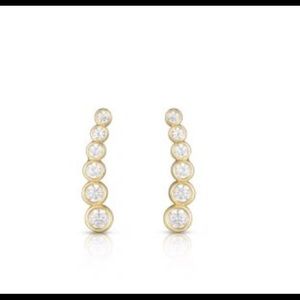 14k yellow gold climber earring